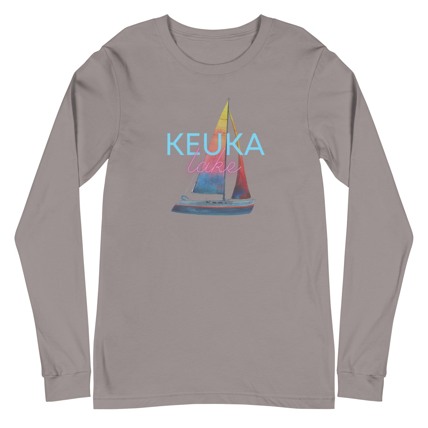 Unisex Long Sleeve Tee - Keuka Lake Sailboat 2