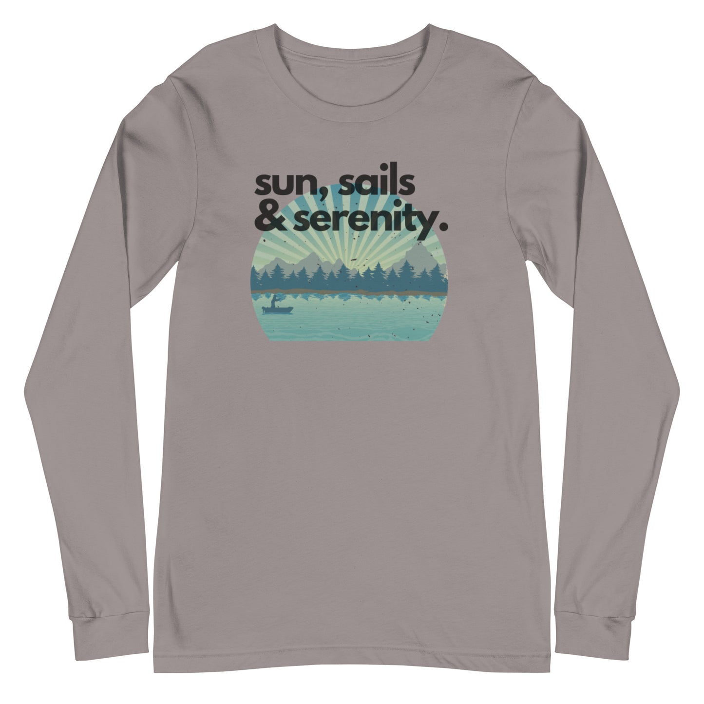 Unisex Long Sleeve Tee - Sun, Sails & Serenity