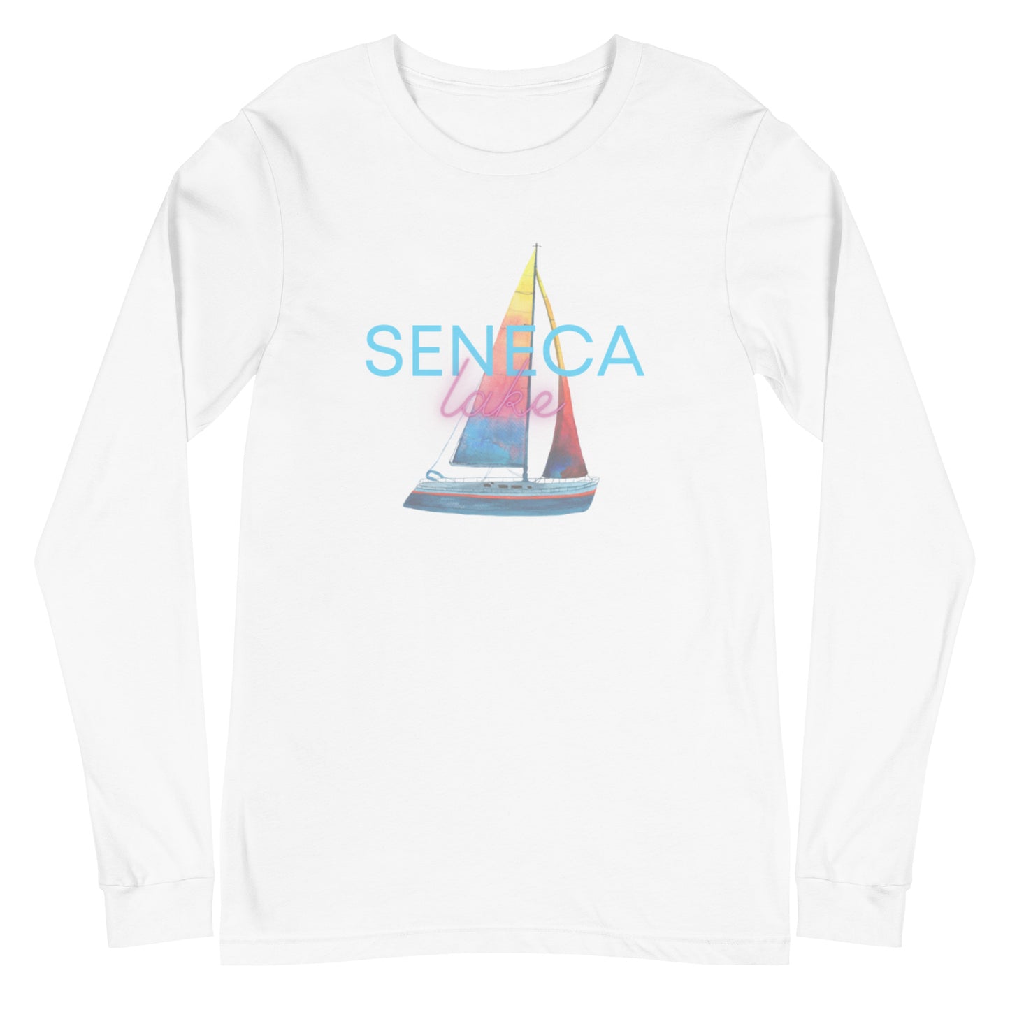 Unisex Long Sleeve Tee - Seneca Lake Sailboat 2