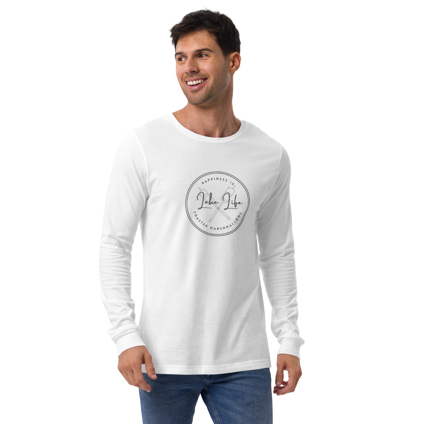 Unisex Long Sleeve Tee - Lake Life Toasted Marshmallows