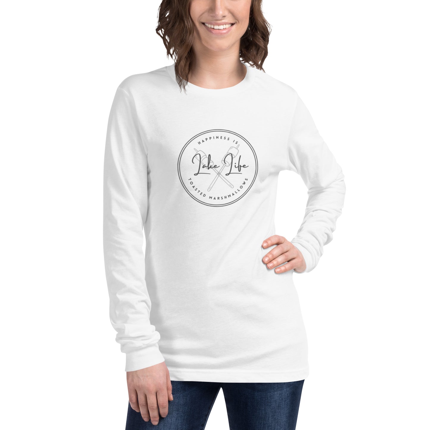 Unisex Long Sleeve Tee - Lake Life Toasted Marshmallows