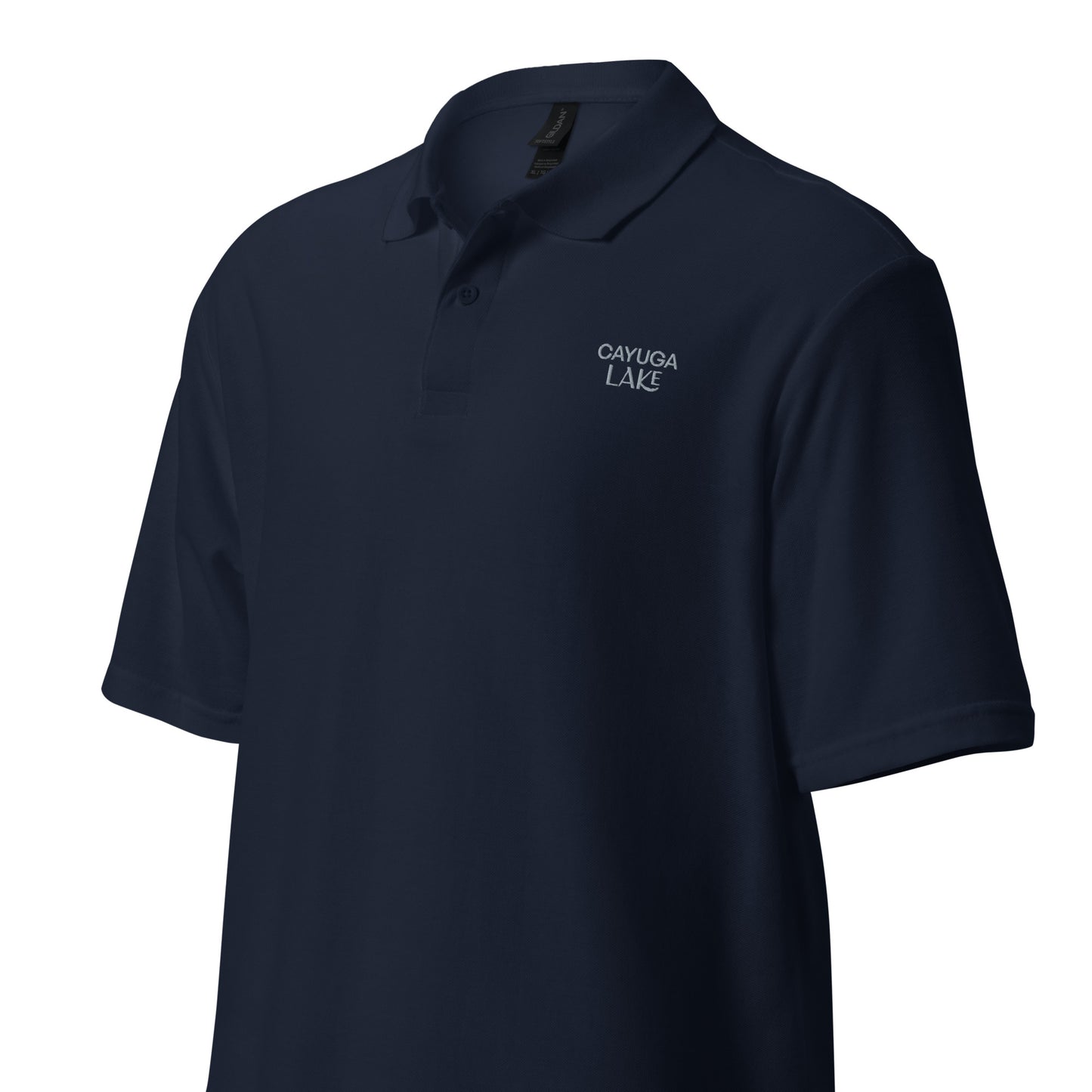 Unisex pique polo shirt - Cayuga Lake embroider