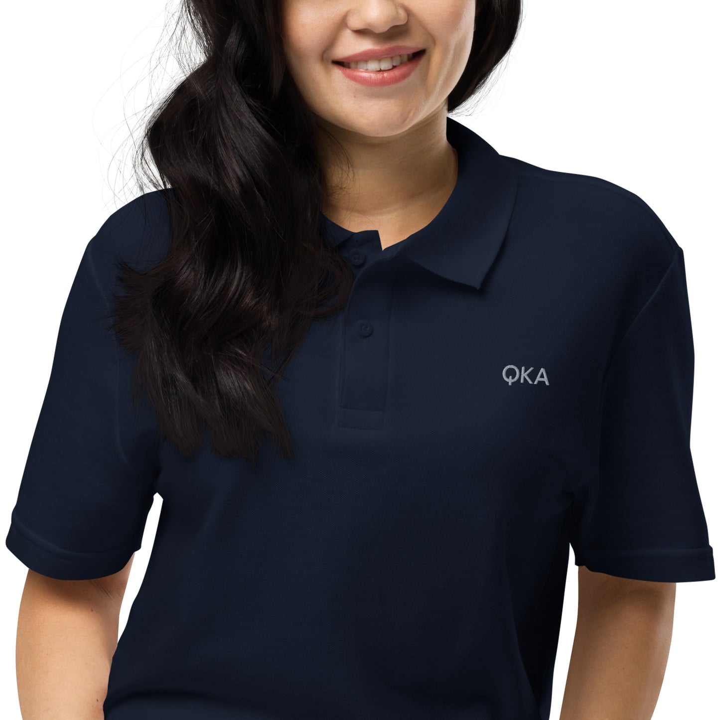 Unisex pique polo shirt - QKA embroider