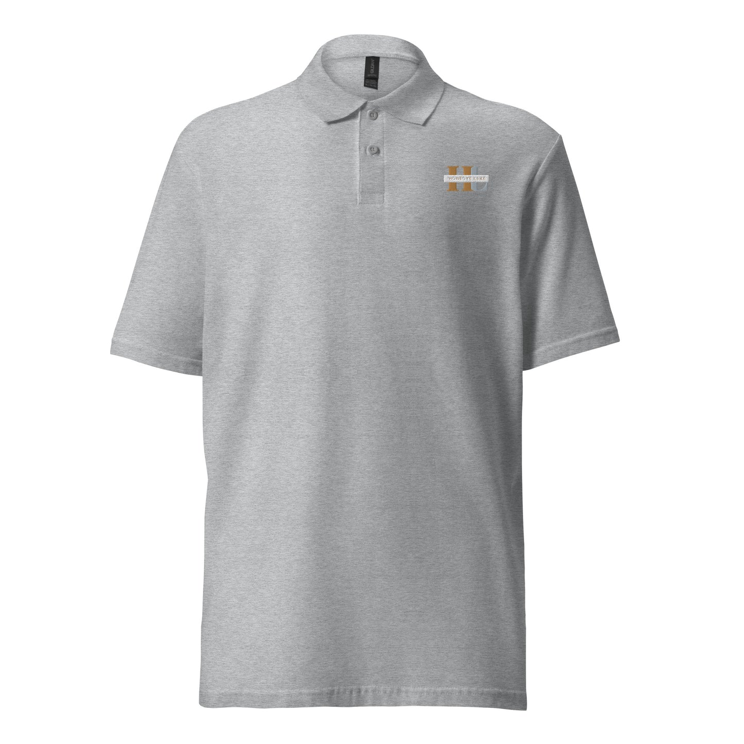 Unisex pique polo shirt - Honeoye Lake monogram style 2