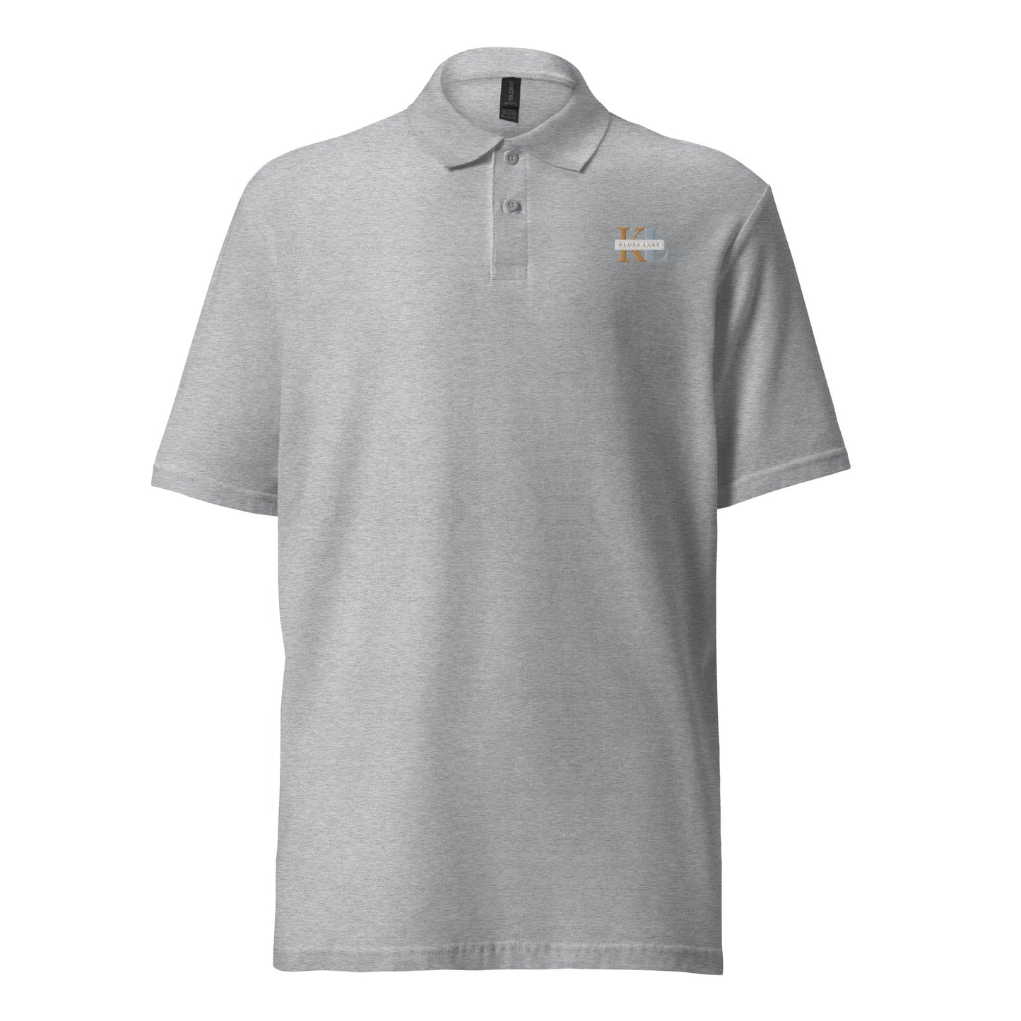 Unisex pique polo shirt - Keuka Lake monogram style 2