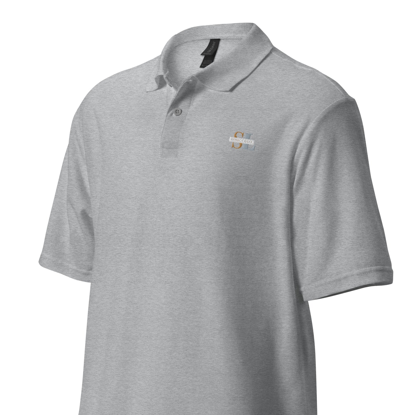 Unisex pique polo shirt - Seneca Lake monogram style 2