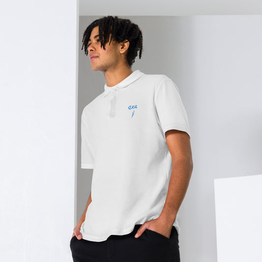 Unisex polo shirt - QKA w lake embroider