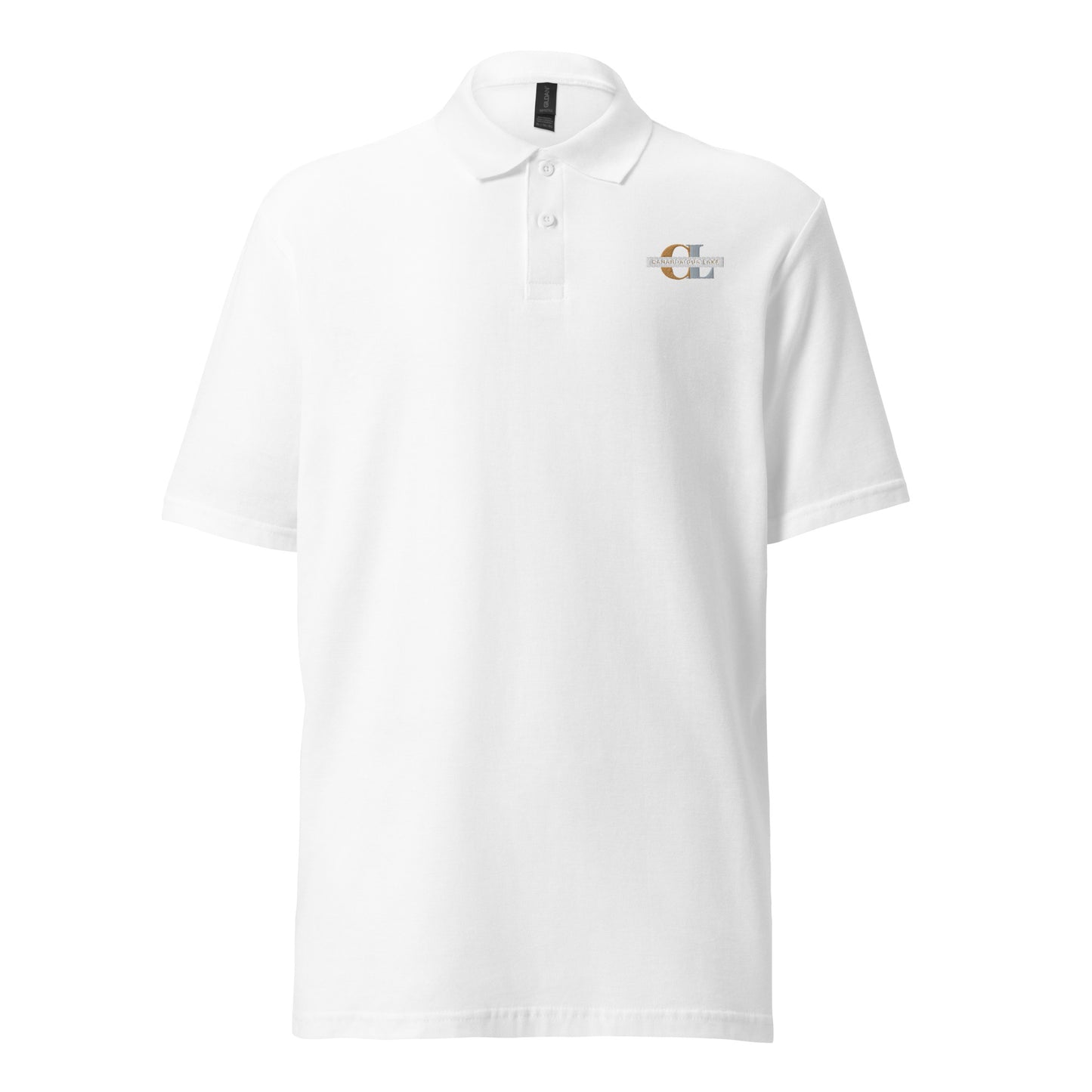 Unisex pique polo shirt - Canandaigua Lake monogram style 2