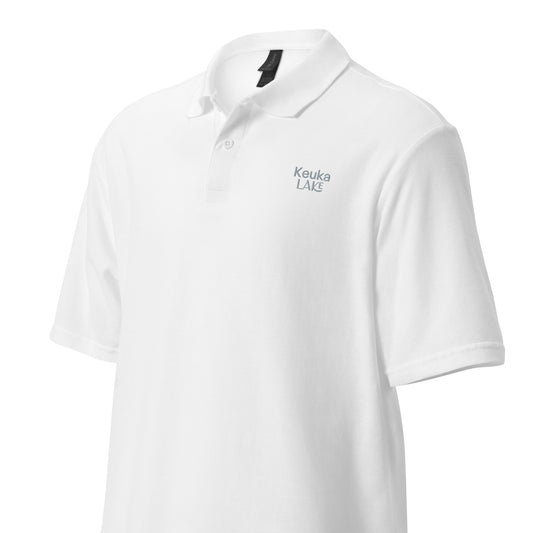 Unisex pique polo shirt - Keuka Lake embroider