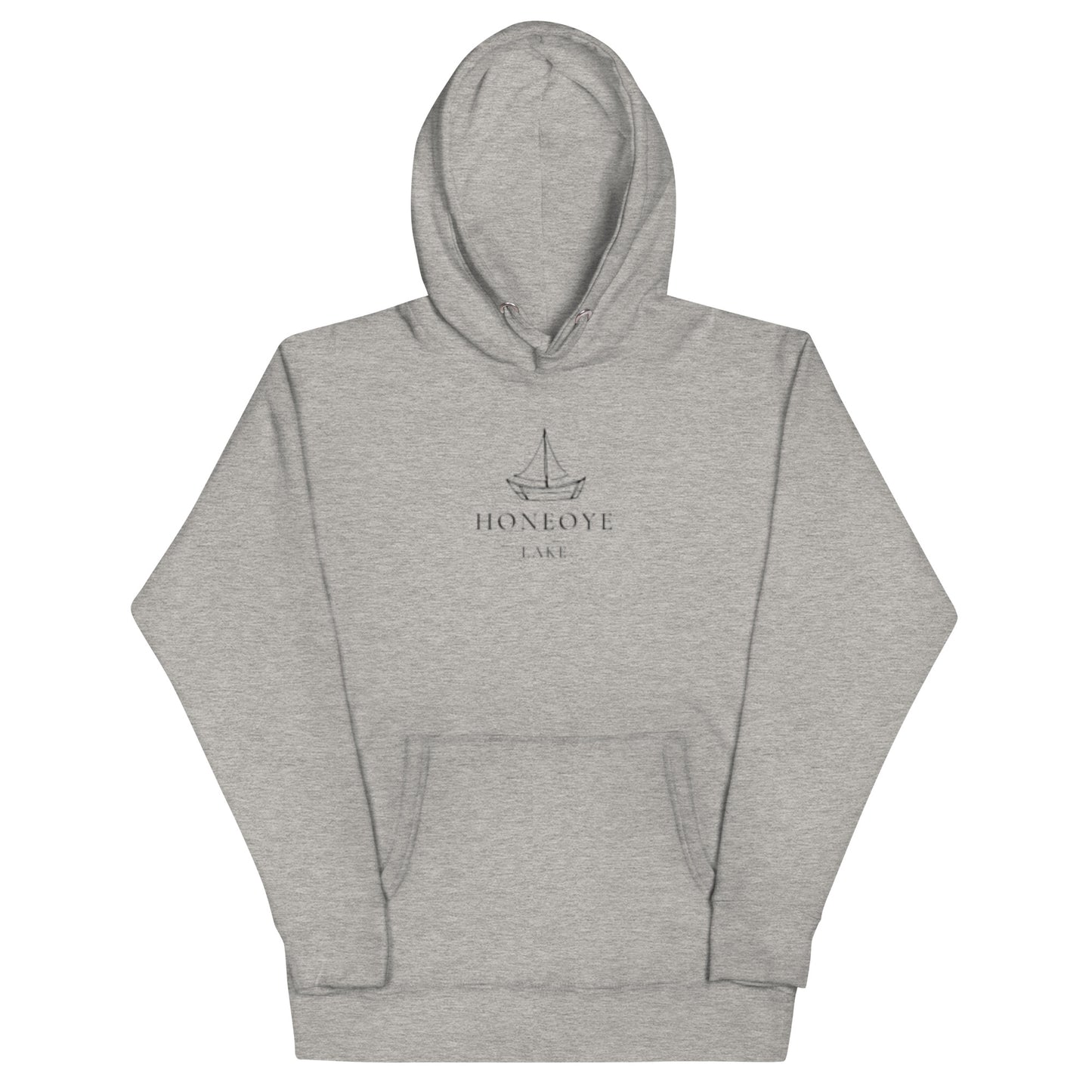 Unisex Hoodie - Honeoye Lake Simple Sailboat