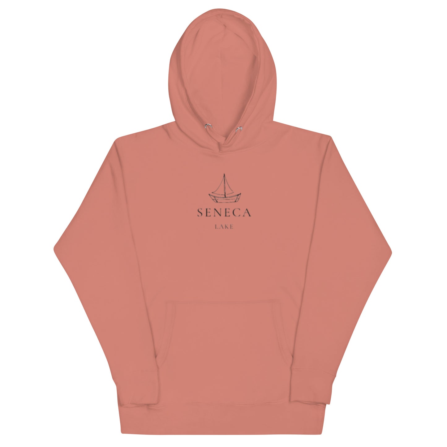 Unisex Hoodie - Seneca Lake Simple Sailboat