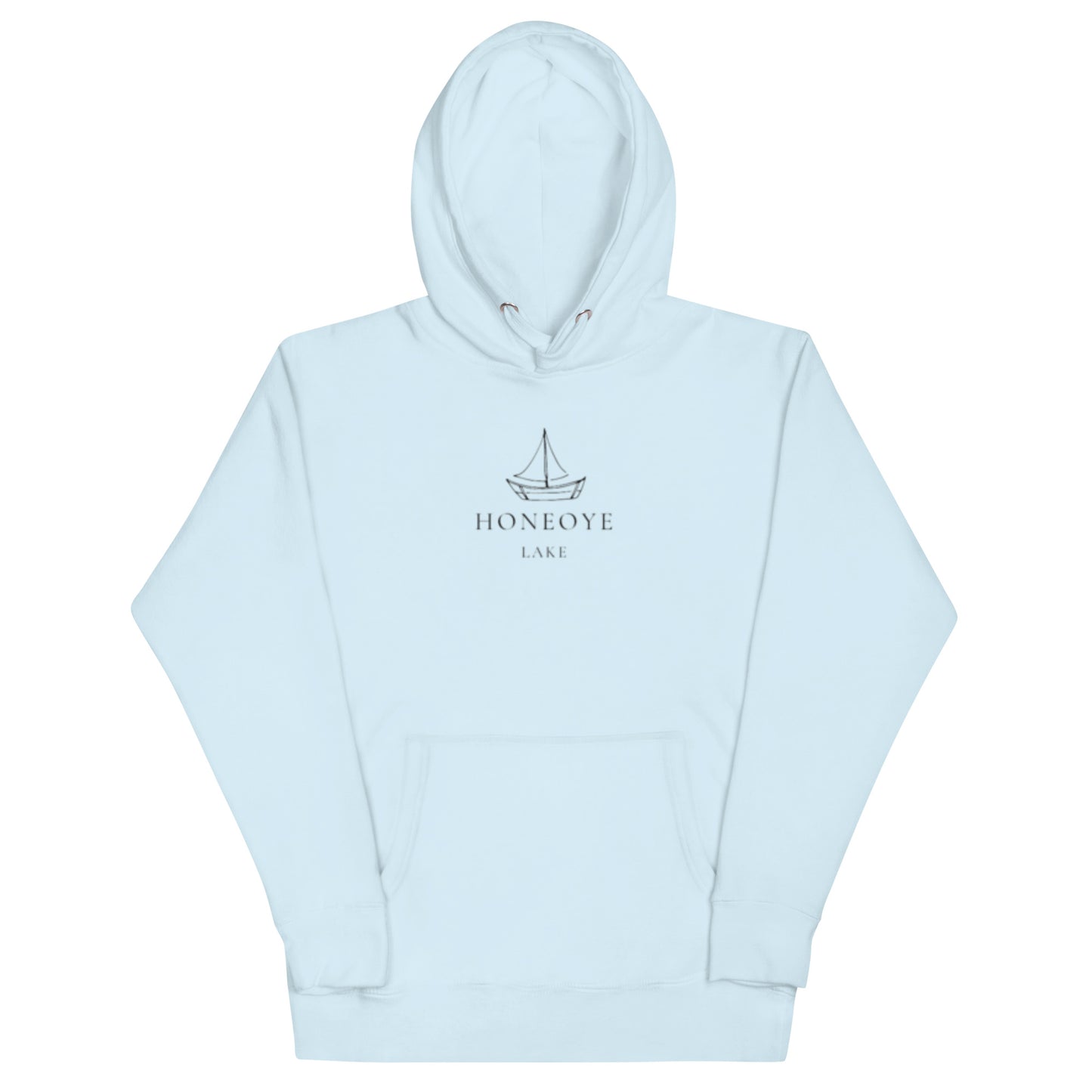 Unisex Hoodie - Honeoye Lake Simple Sailboat