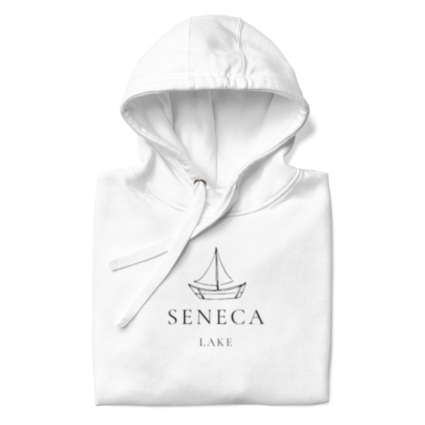 Unisex Hoodie - Seneca Lake Simple Sailboat