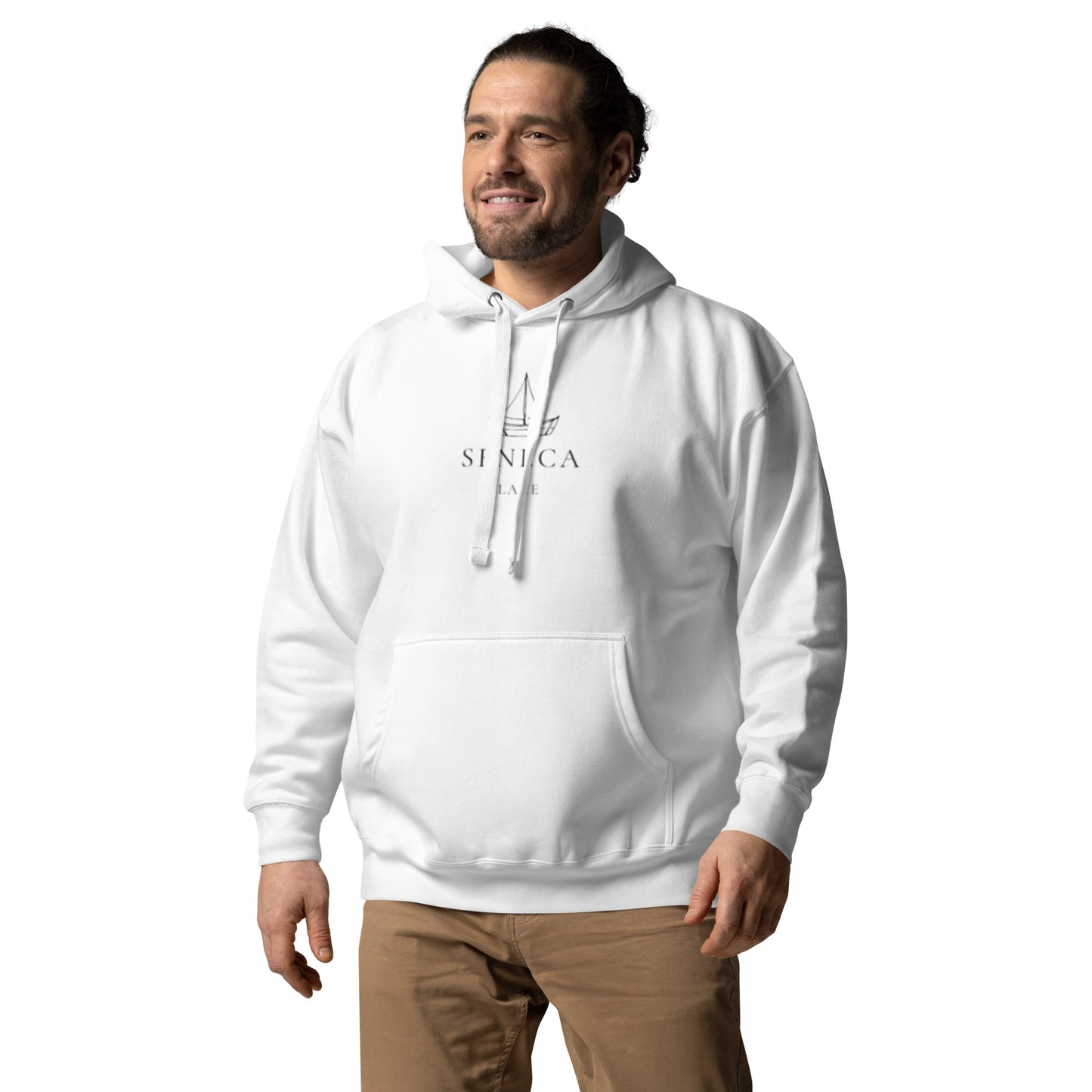 Unisex Hoodie - Seneca Lake Simple Sailboat