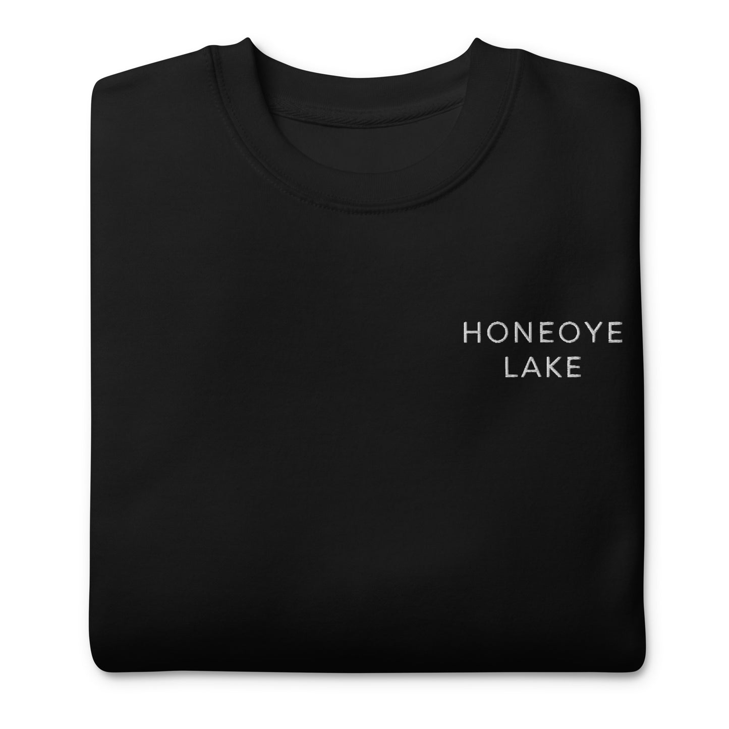 Unisex Premium Crewneck Sweatshirt - Honeoye Embroidered