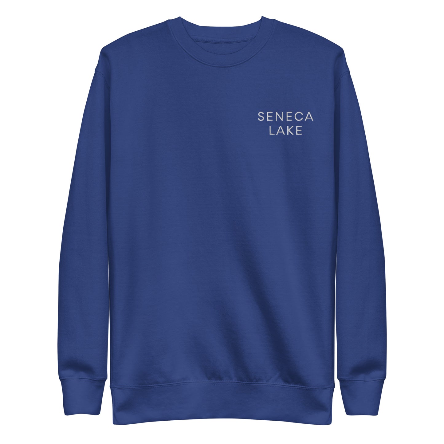 Unisex Premium Crewneck Sweatshirt - Seneca Lake Embroidered