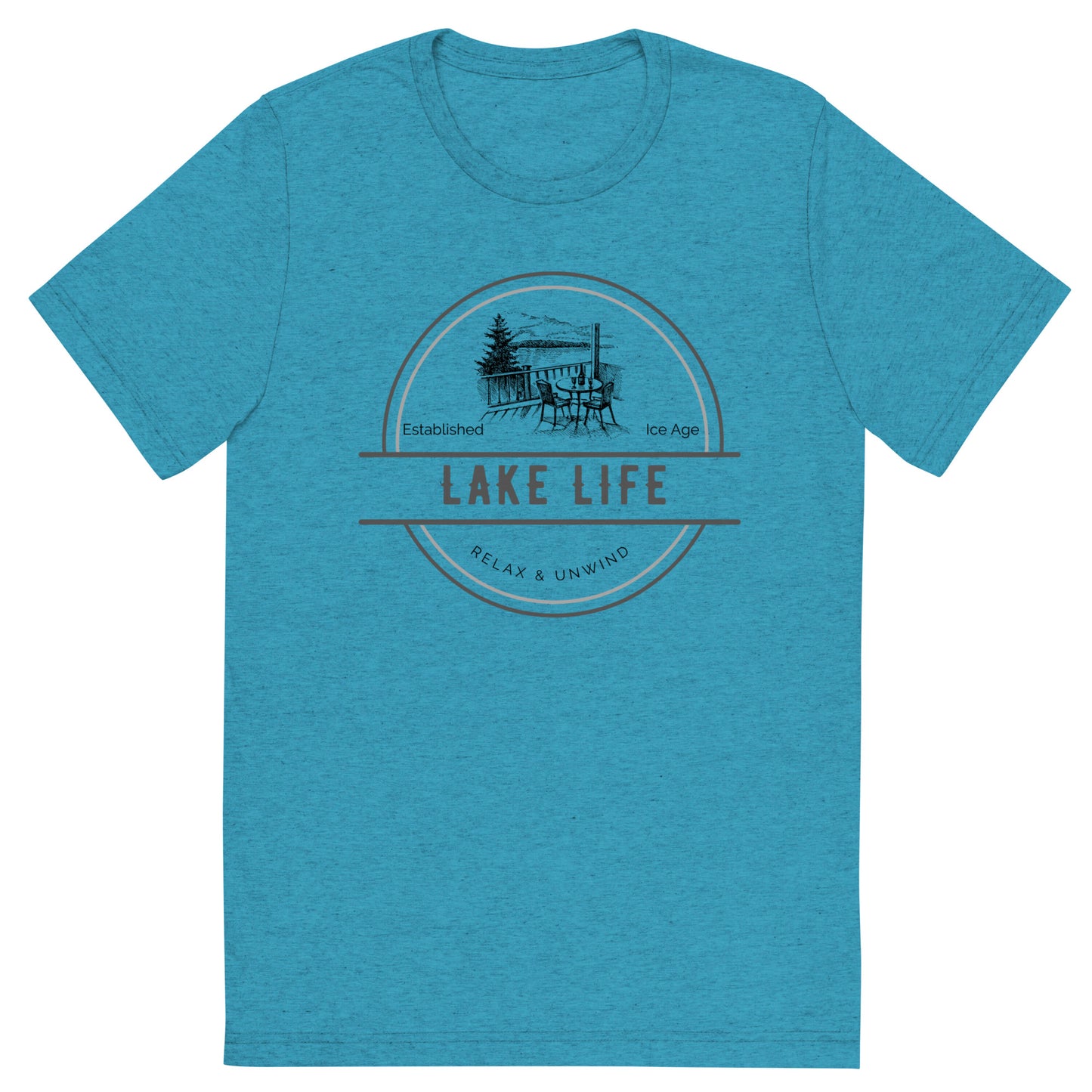 Short sleeve t-shirt - Lake Life View from a Deck