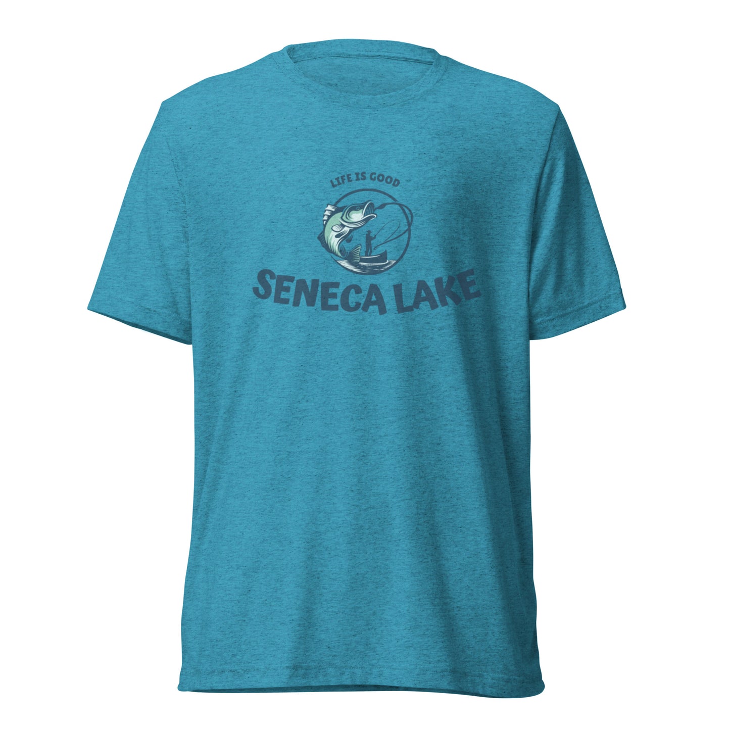 Short sleeve t-shirt - Seneca Lake Life is Good Fisherman