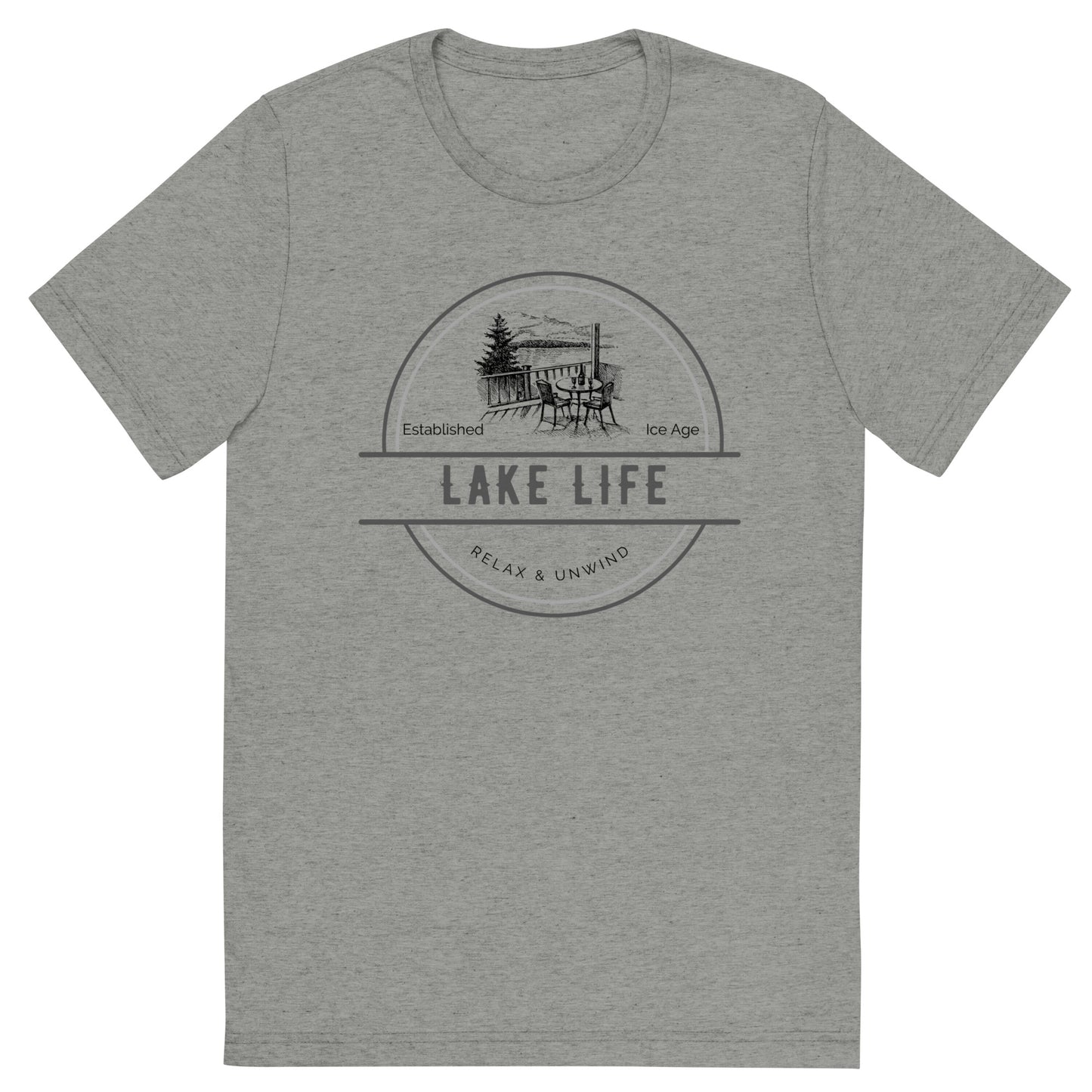 Short sleeve t-shirt - Lake Life View from a Deck