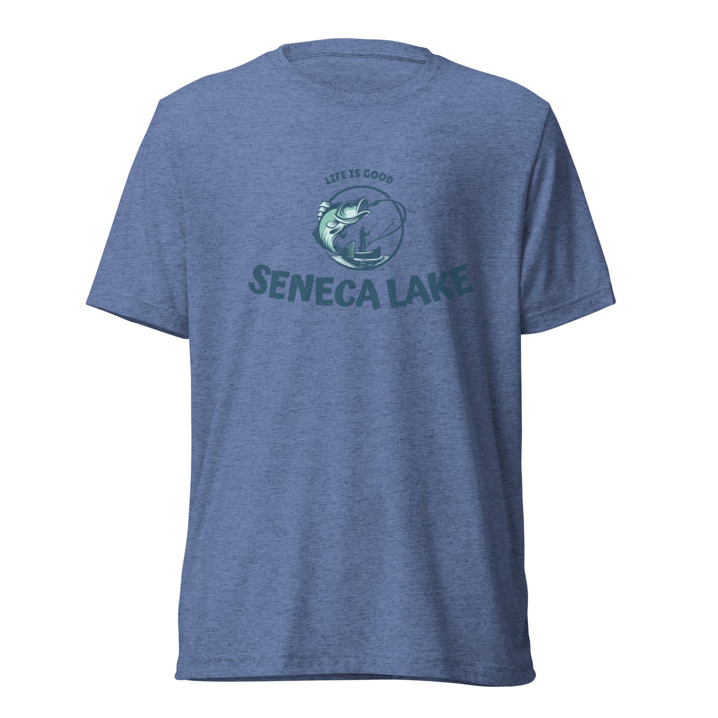 Short sleeve t-shirt - Seneca Lake Life is Good Fisherman