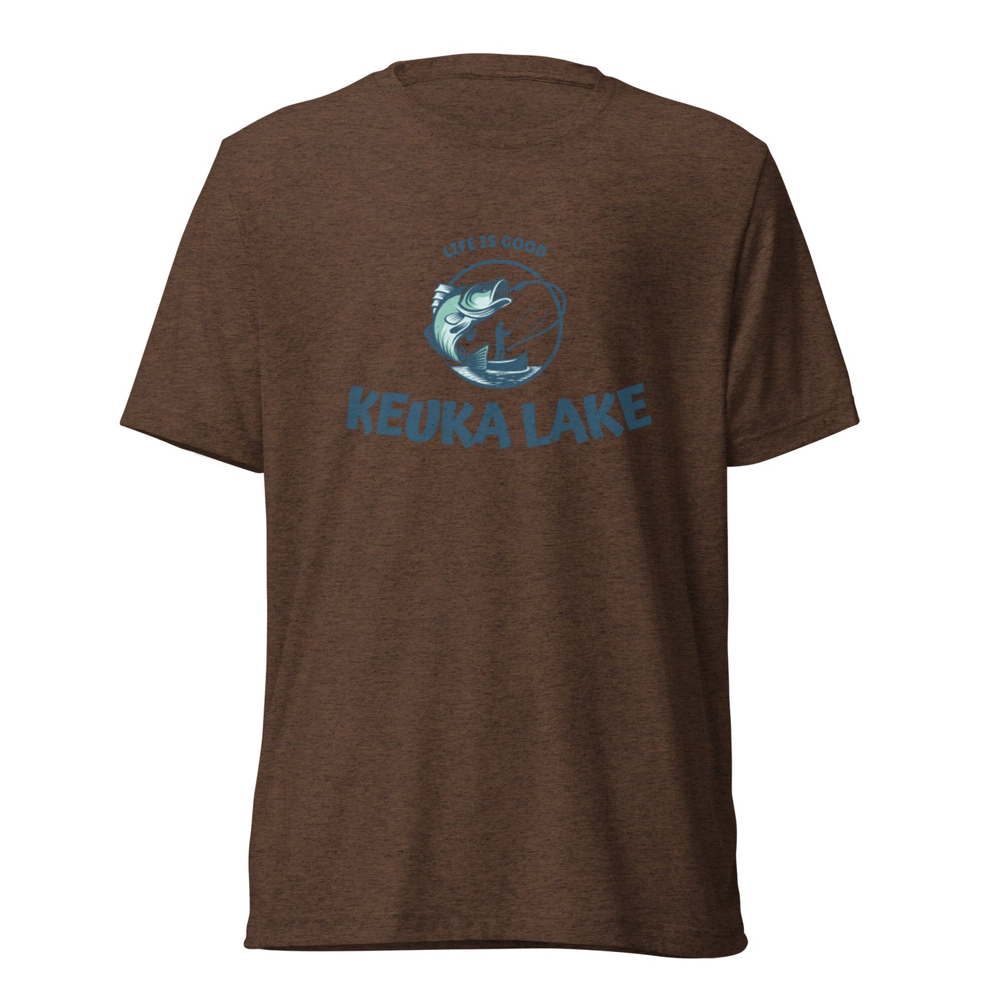 Short sleeve t-shirt - Keuka Lake Life is Good Fisherman