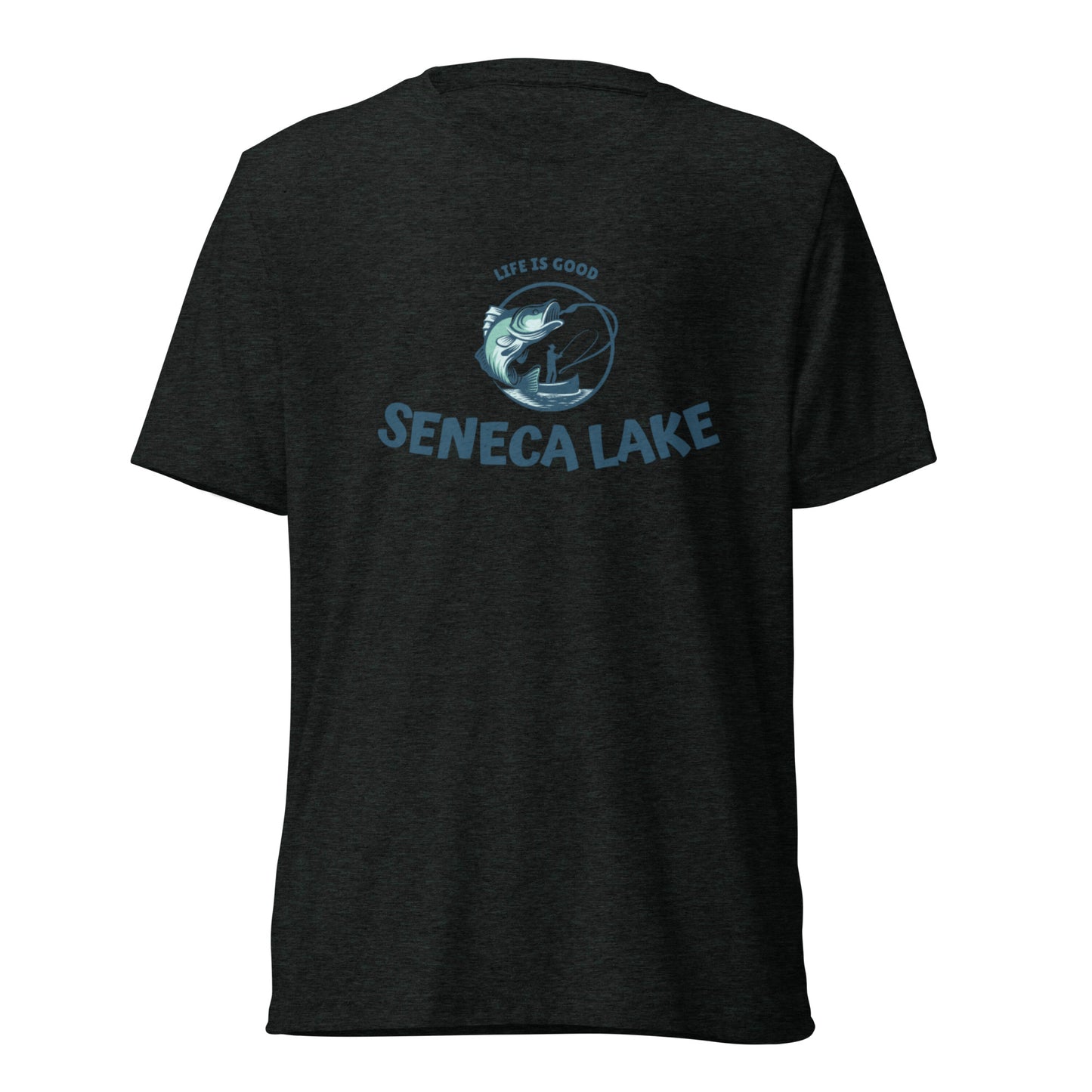 Short sleeve t-shirt - Seneca Lake Life is Good Fisherman