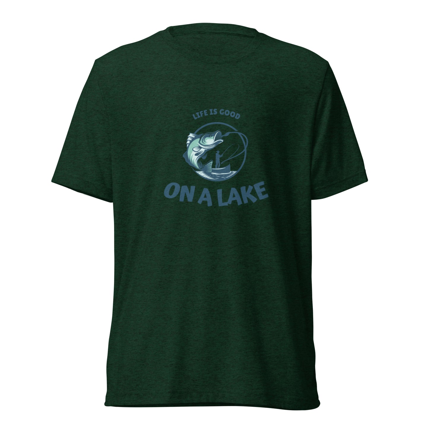 Short sleeve t-shirt - Life is Good On A Lake fisherman