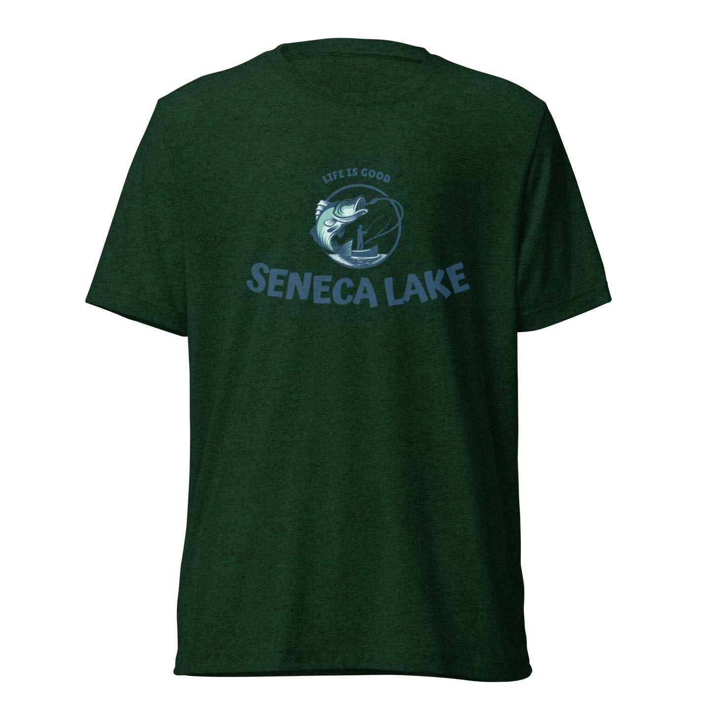 Short sleeve t-shirt - Seneca Lake Life is Good Fisherman