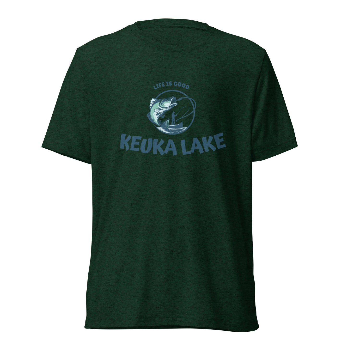 Short sleeve t-shirt - Keuka Lake Life is Good Fisherman