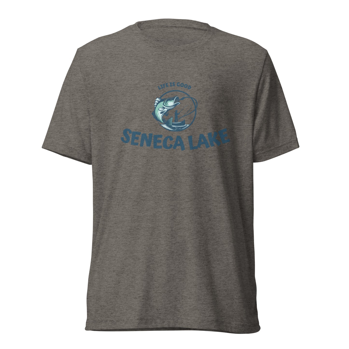 Short sleeve t-shirt - Seneca Lake Life is Good Fisherman