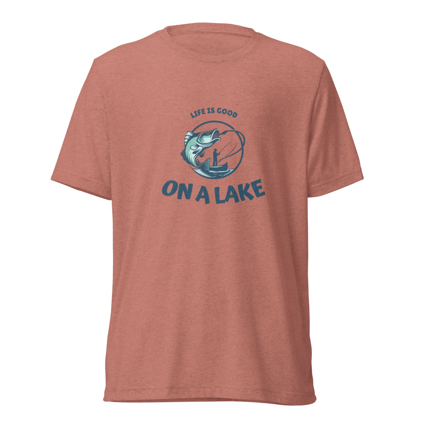 Short sleeve t-shirt - Life is Good On A Lake fisherman