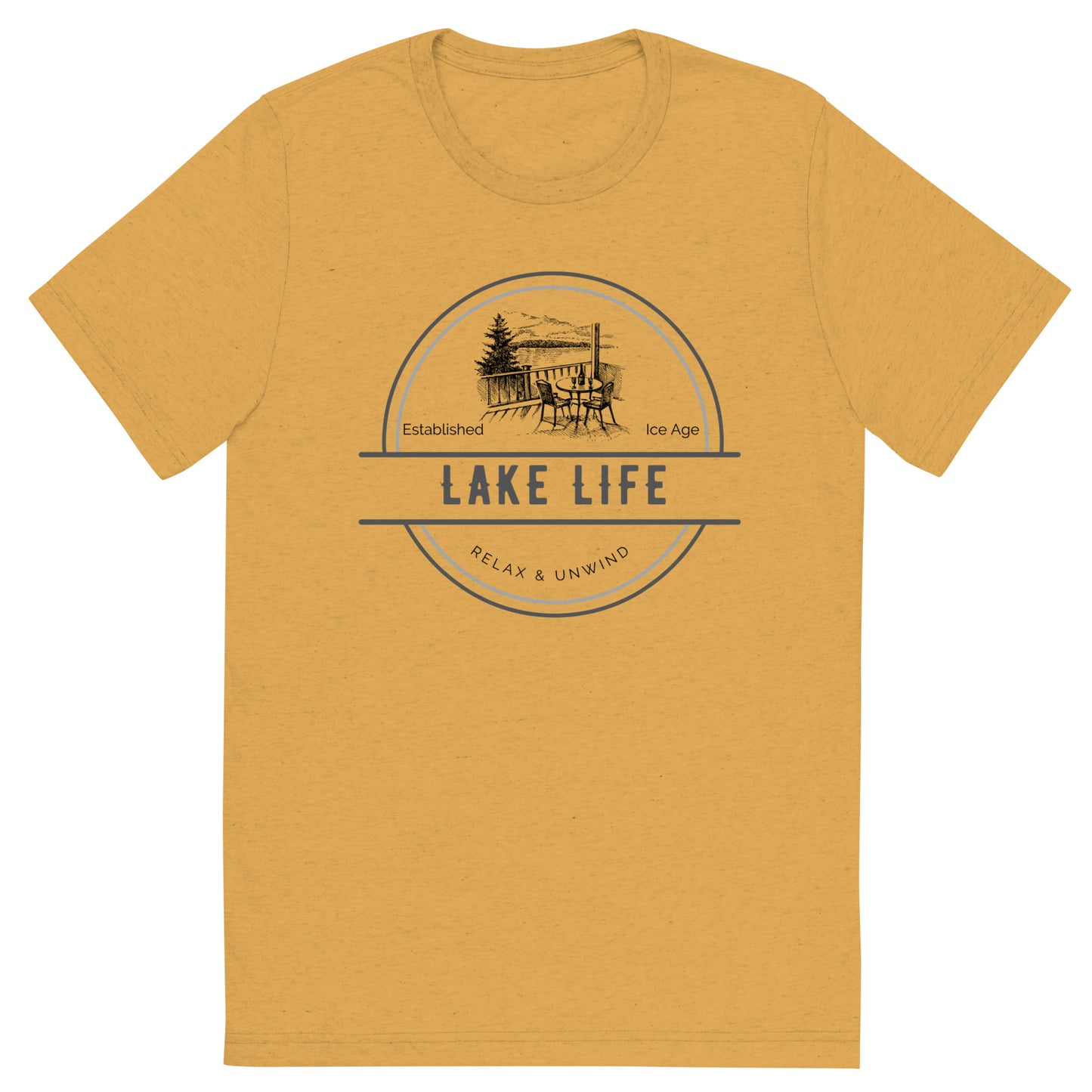 Short sleeve t-shirt - Lake Life View from a Deck