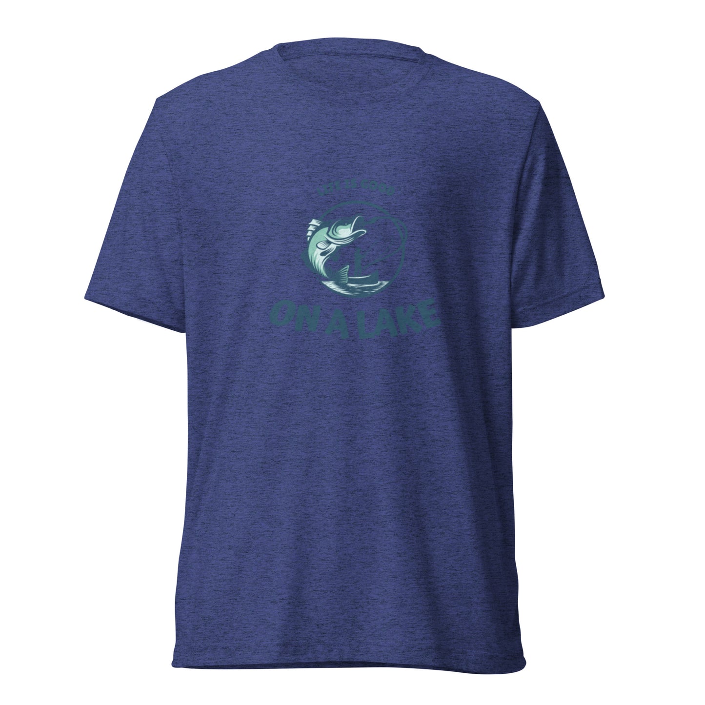 Short sleeve t-shirt - Life is Good On A Lake fisherman