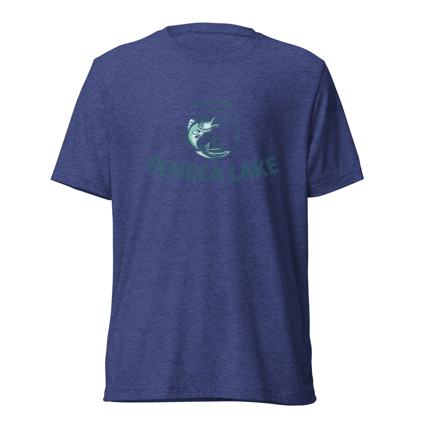 Short sleeve t-shirt - Seneca Lake Life is Good Fisherman