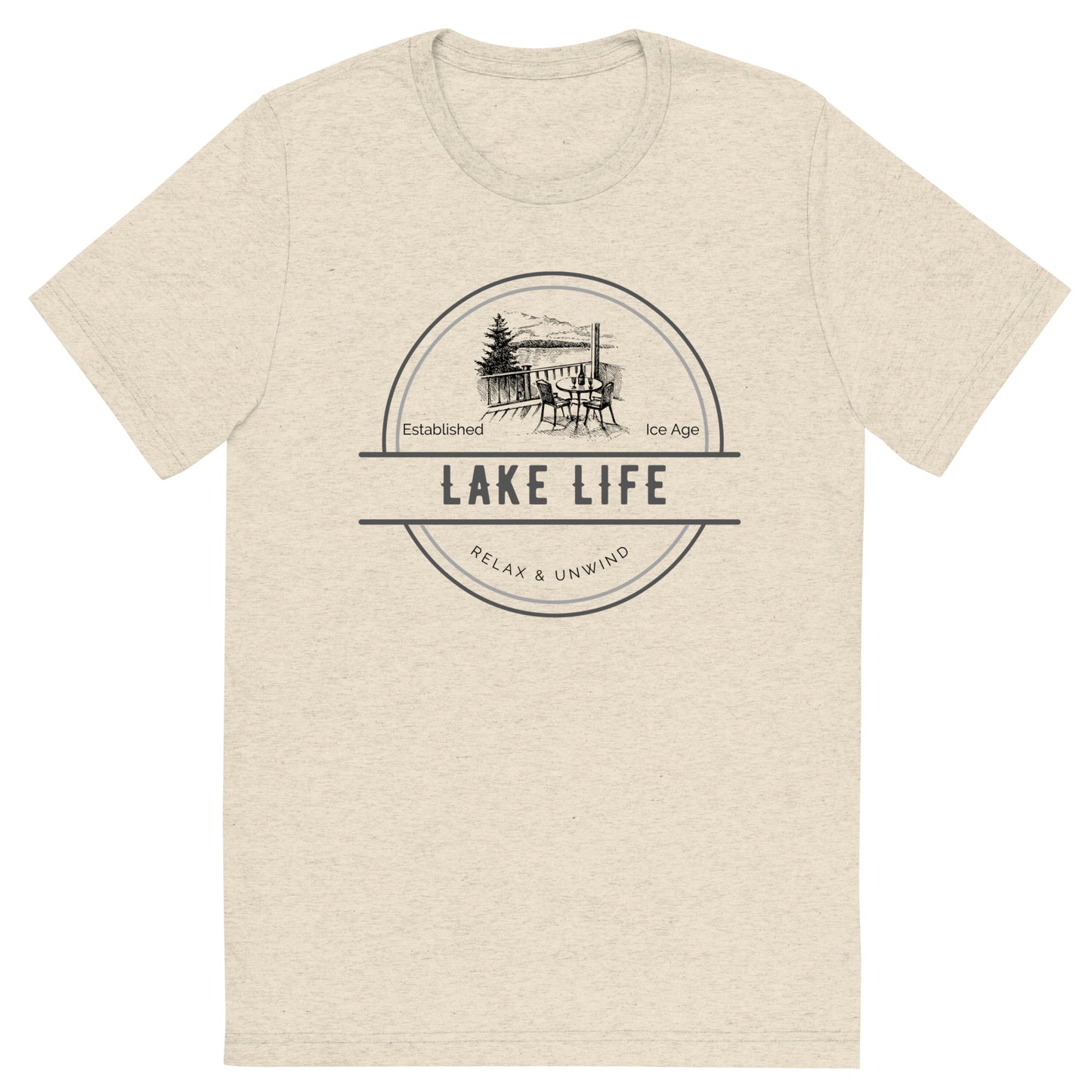 Short sleeve t-shirt - Lake Life View from a Deck