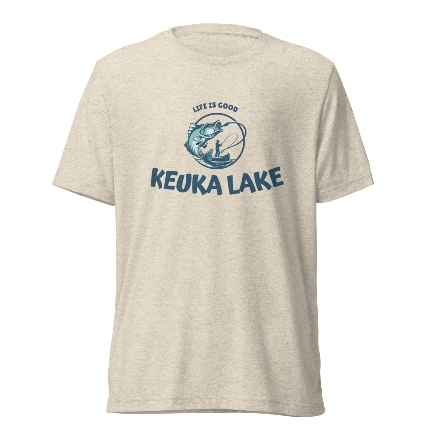 Short sleeve t-shirt - Keuka Lake Life is Good Fisherman