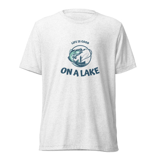 Short sleeve t-shirt - Life is Good On A Lake fisherman