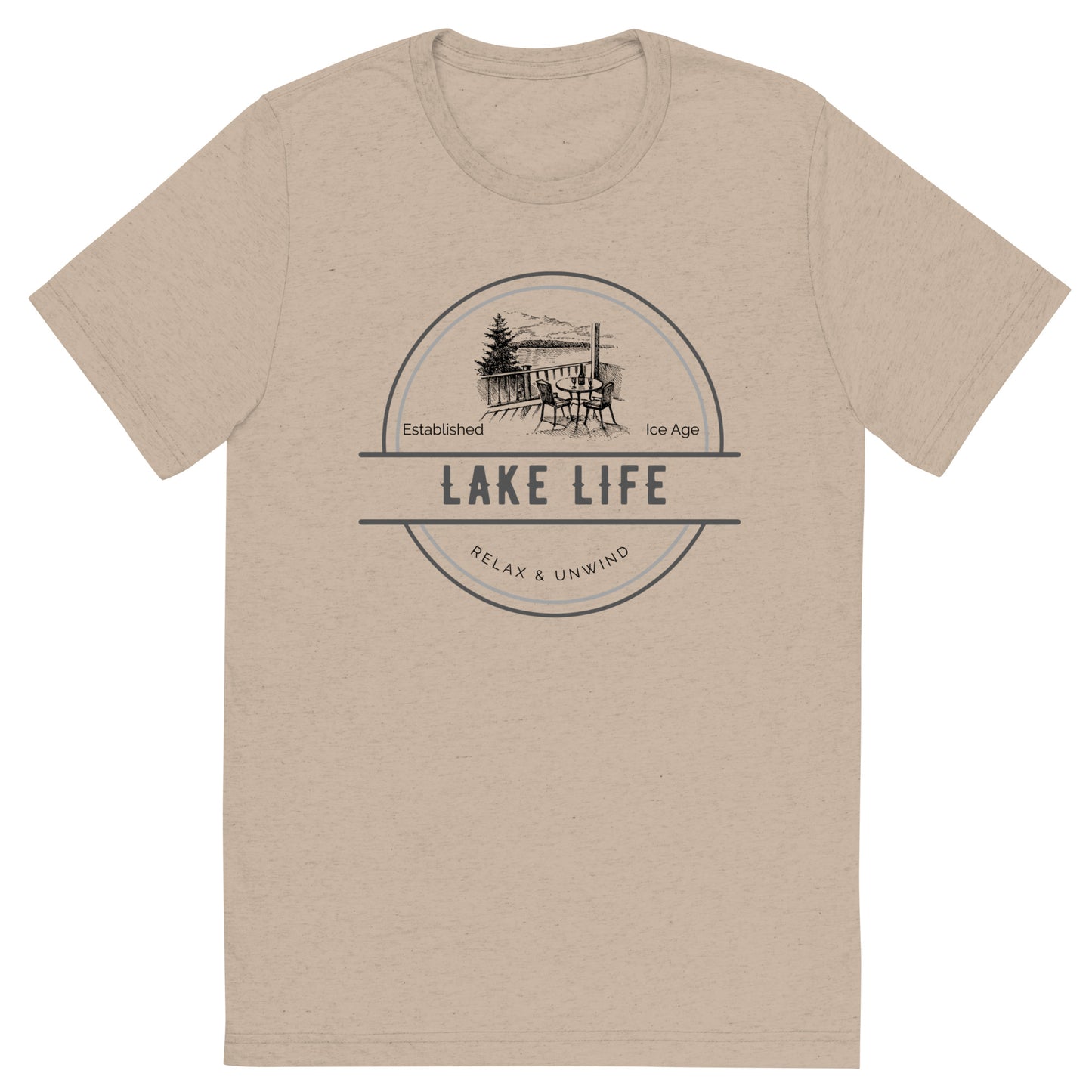 Short sleeve t-shirt - Lake Life View from a Deck