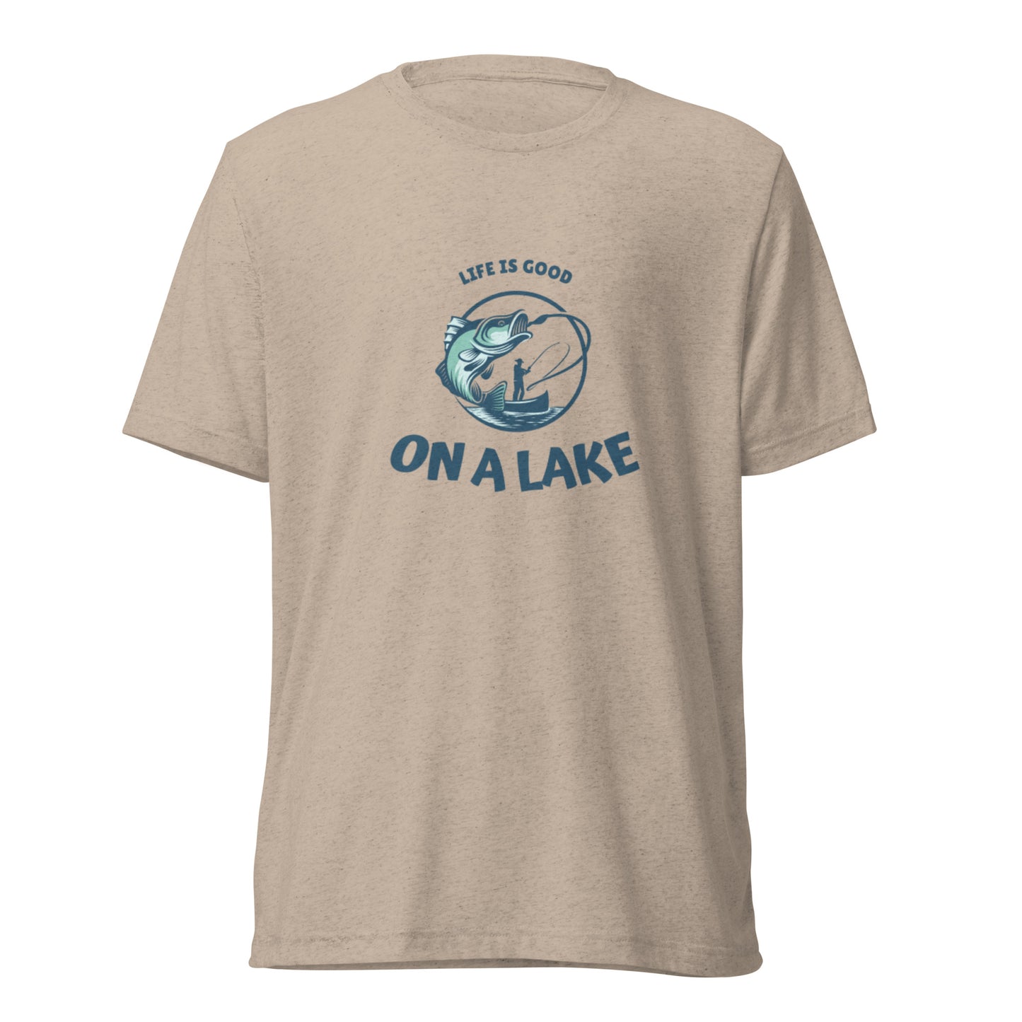 Short sleeve t-shirt - Life is Good On A Lake fisherman