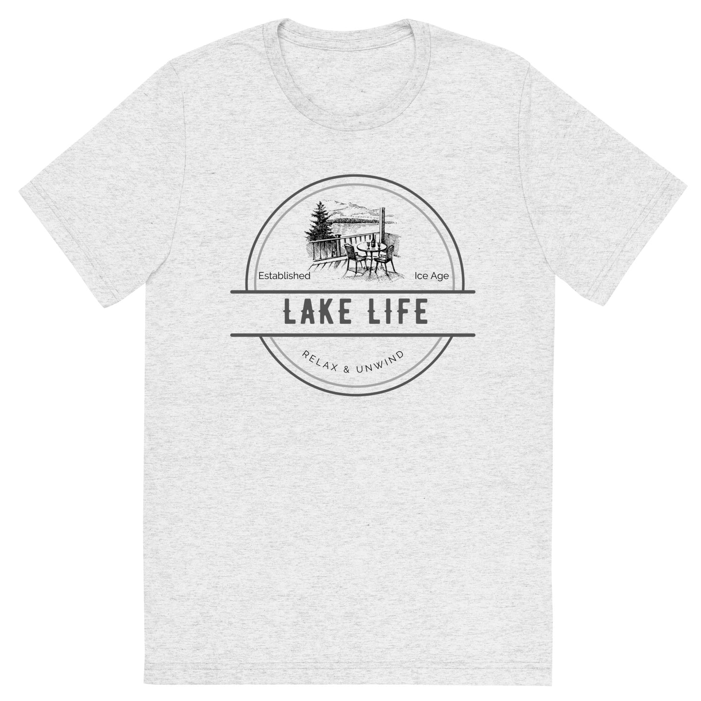 Short sleeve t-shirt - Lake Life View from a Deck