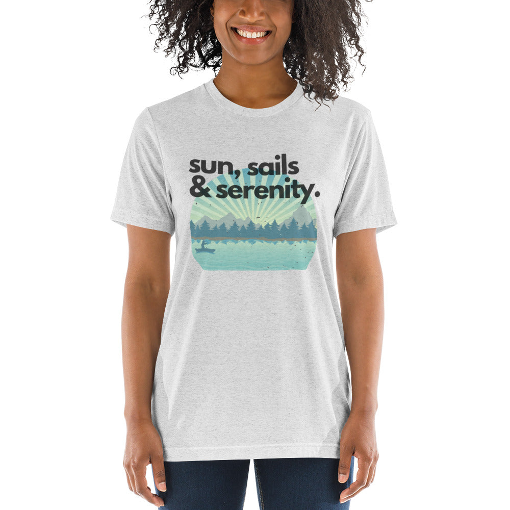 Short sleeve t-shirt - Sun, Sails & Serenity