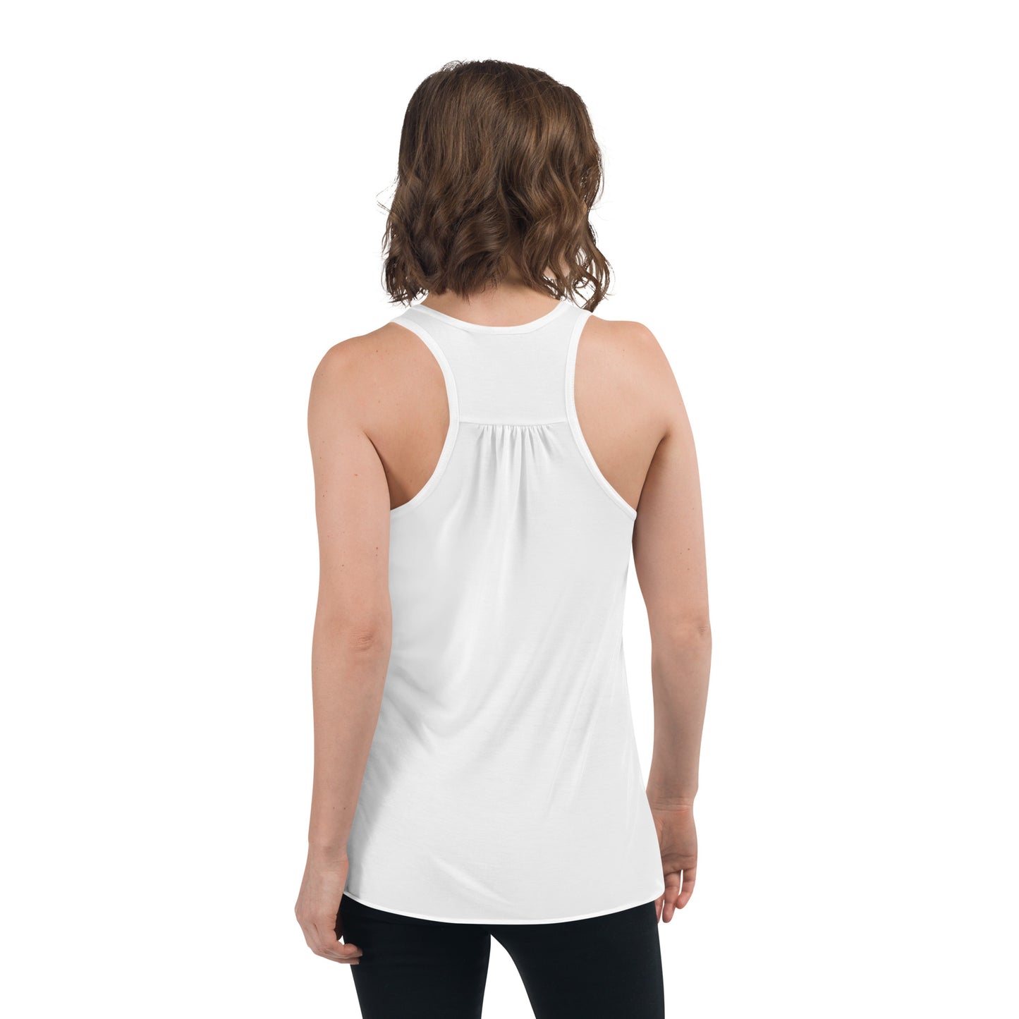 Women's Flowy Racerback Tank - Keuka Lake View from a Deck