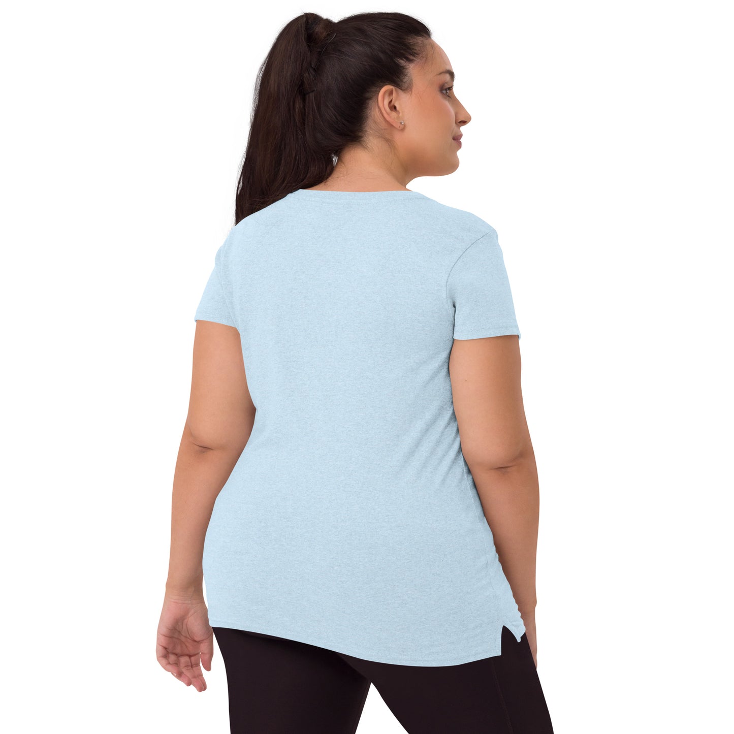 Women’s recycled v-neck t-shirt - On Lake Time