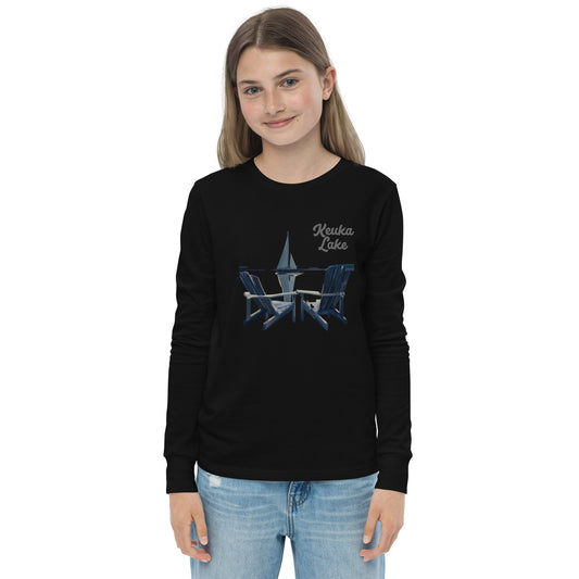 Youth long sleeve tee - Keuka Adirondack chairs