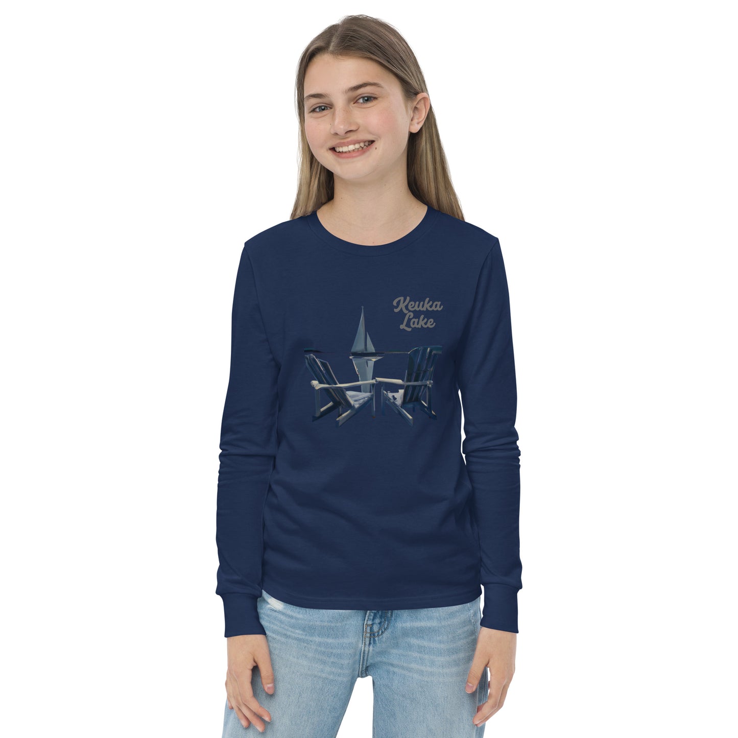 Youth long sleeve tee - Keuka Adirondack chairs