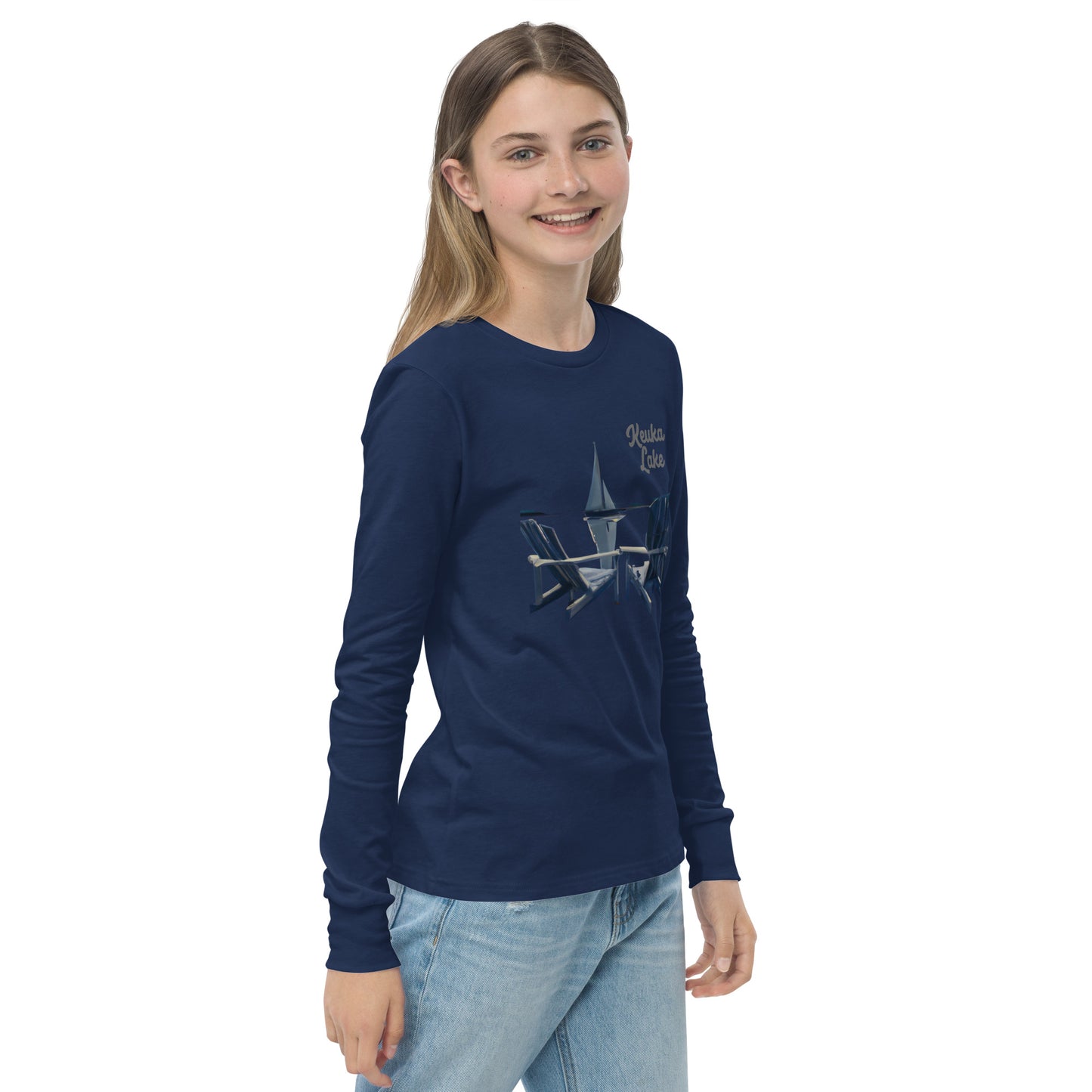 Youth long sleeve tee - Keuka Adirondack chairs