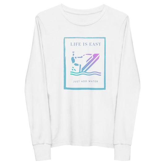 Youth long sleeve tee - Life is Easy Jetski