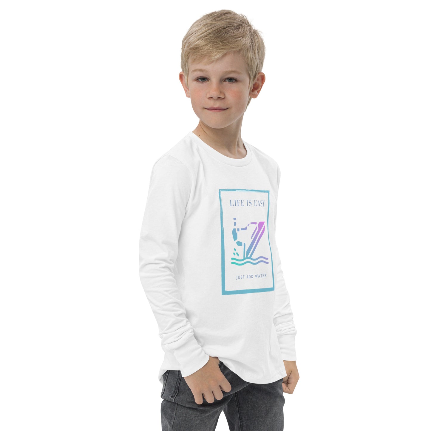 Youth long sleeve tee - Life is Easy Jetski